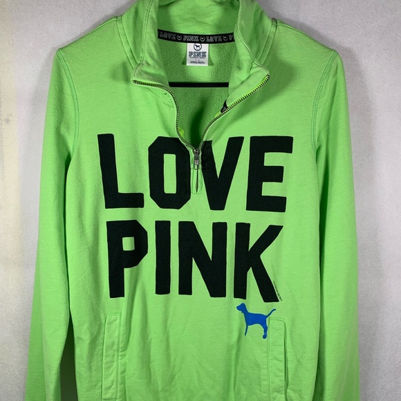 Victoria Secret Pink Half Zip Hoodie size small - Picture 1 of 8